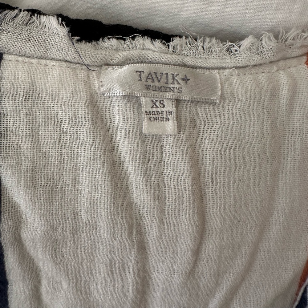 Striped Button Down V Neck Top - image 7